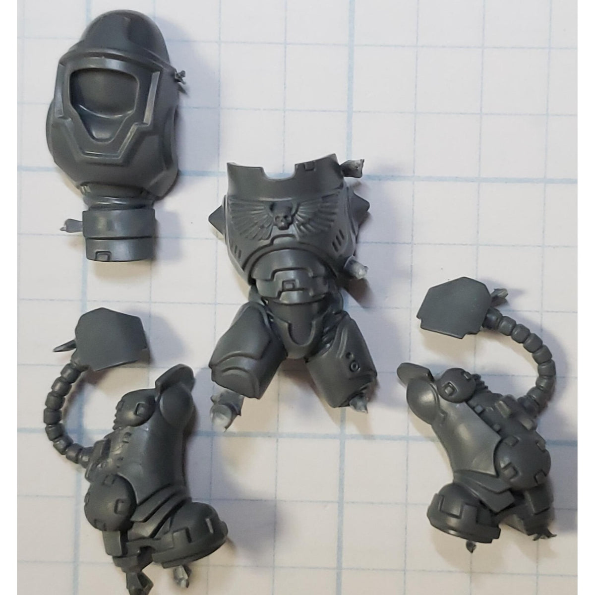 40k Space Marine Bits Aggressor Gravis Armor Torso Legs Set #01