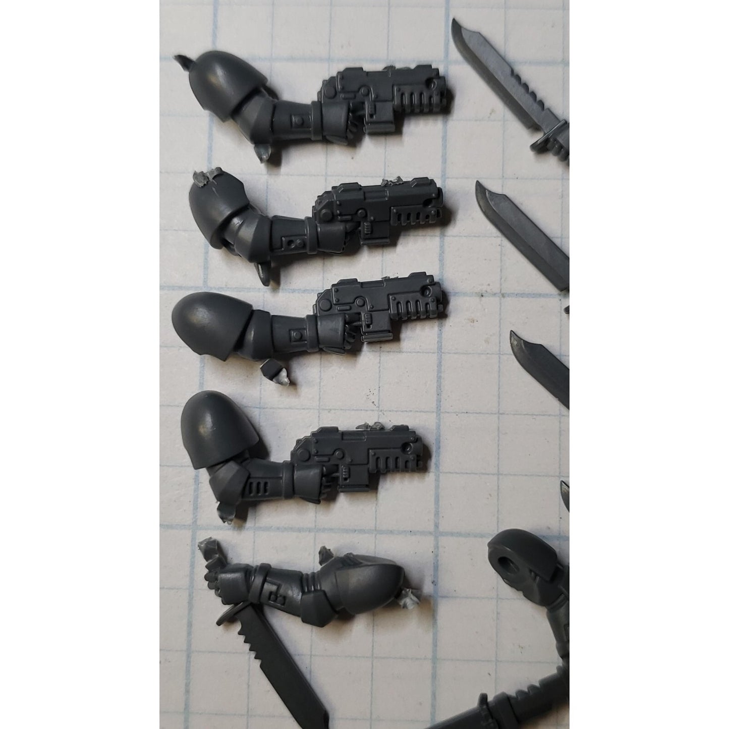 40k Space Marine Bits Reiver Combat Blades Bolt Pistol S10