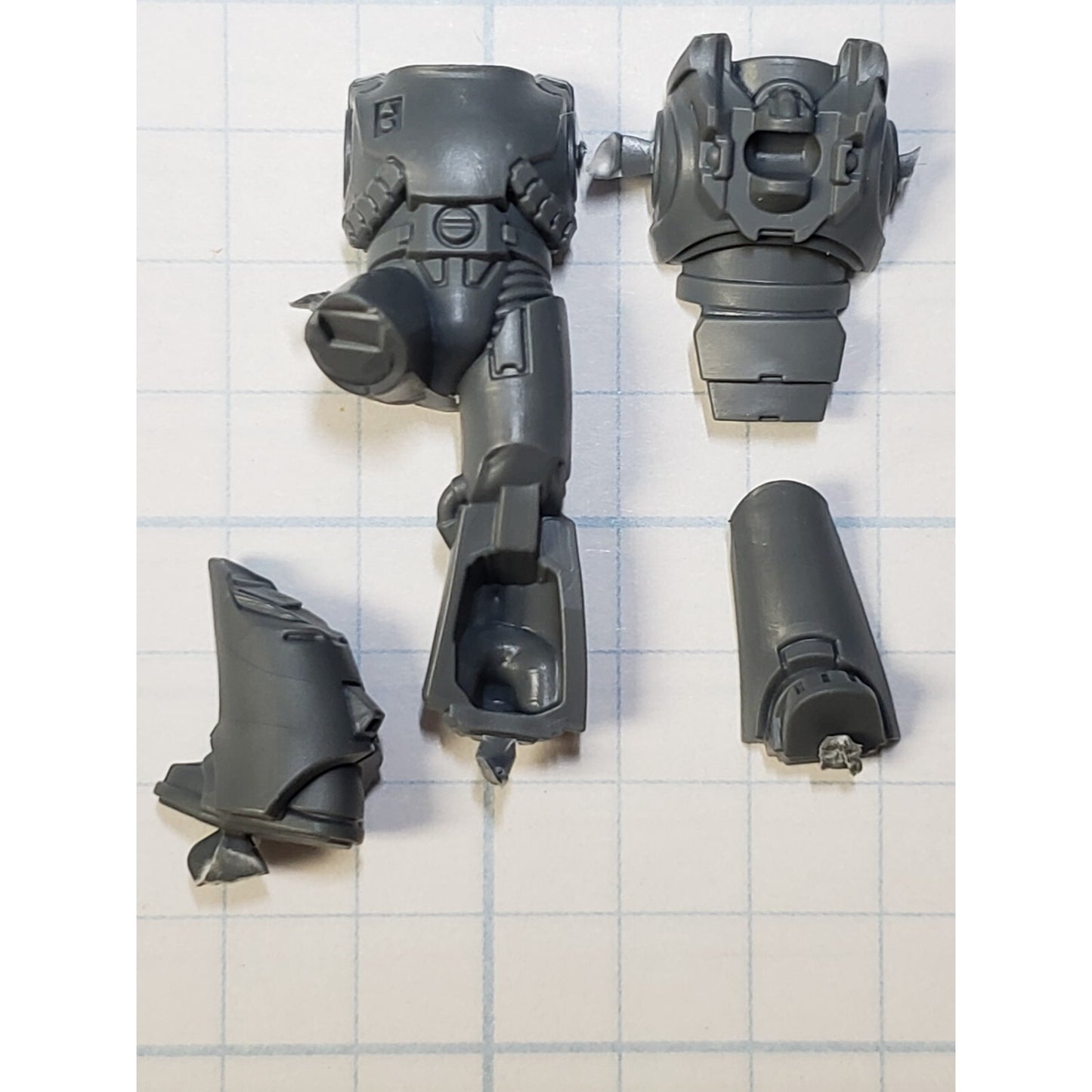 30K Space Marine Bits Mark 6 VI Assault Squad Torso Legs #01