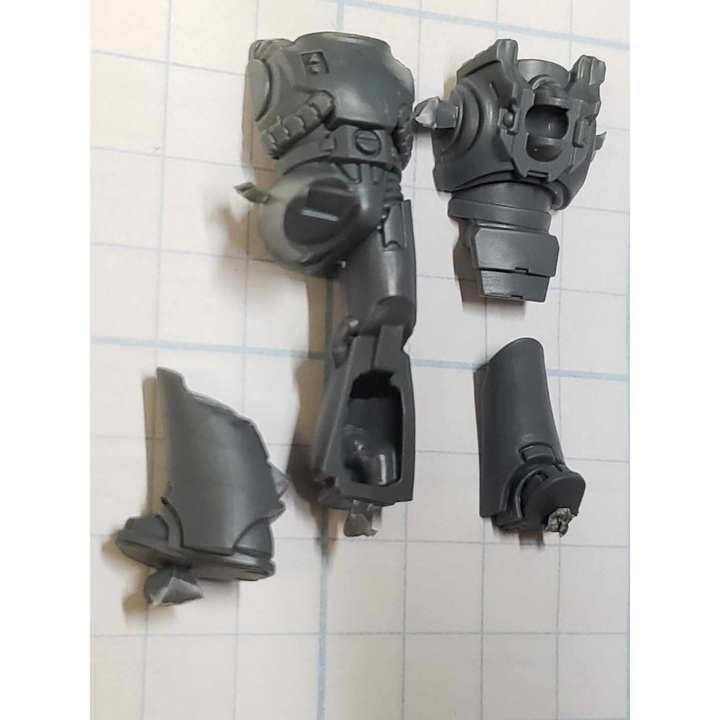 30K Space Marine Bits Mark 6 VI Assault Squad Torso Legs #01
